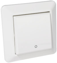 Bryter 2-pol innfelt hvit - Elko